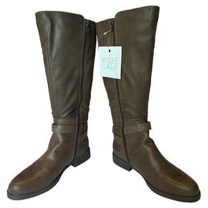 Soul
Naturalizer Women's Wide Calf Heeled Boots Brown 7M Vikki